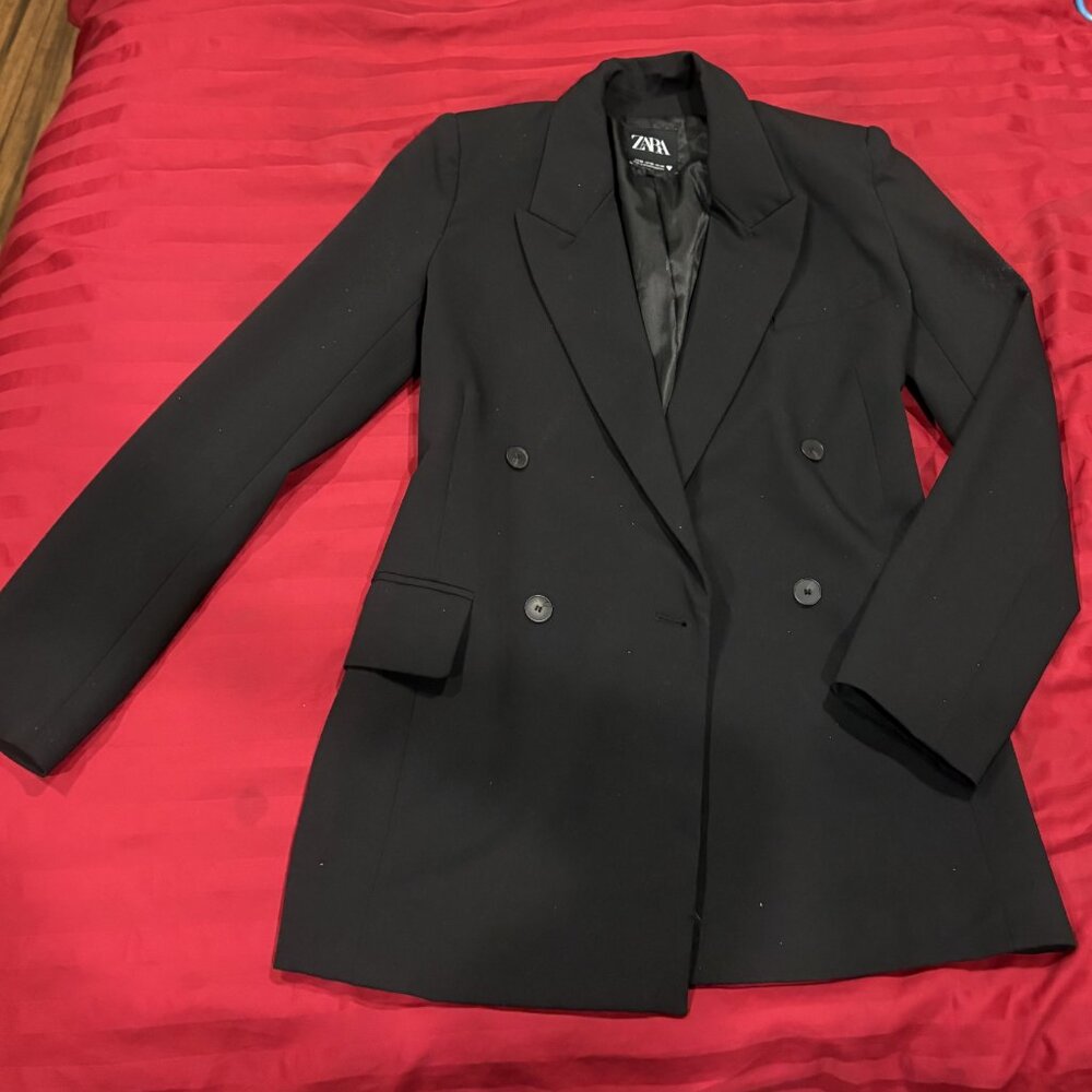 zara blazer (long) XS